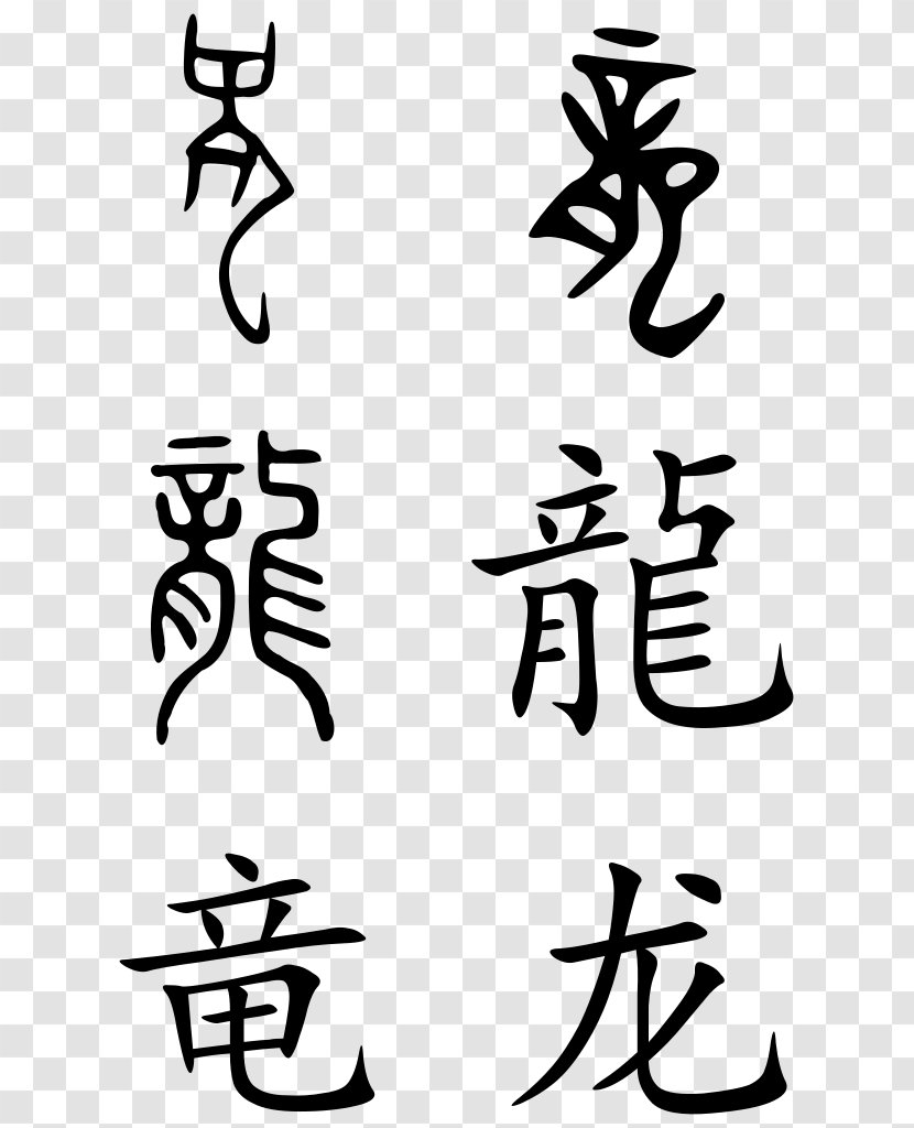 China Chinese Characters Dragon - Symbol Transparent PNG