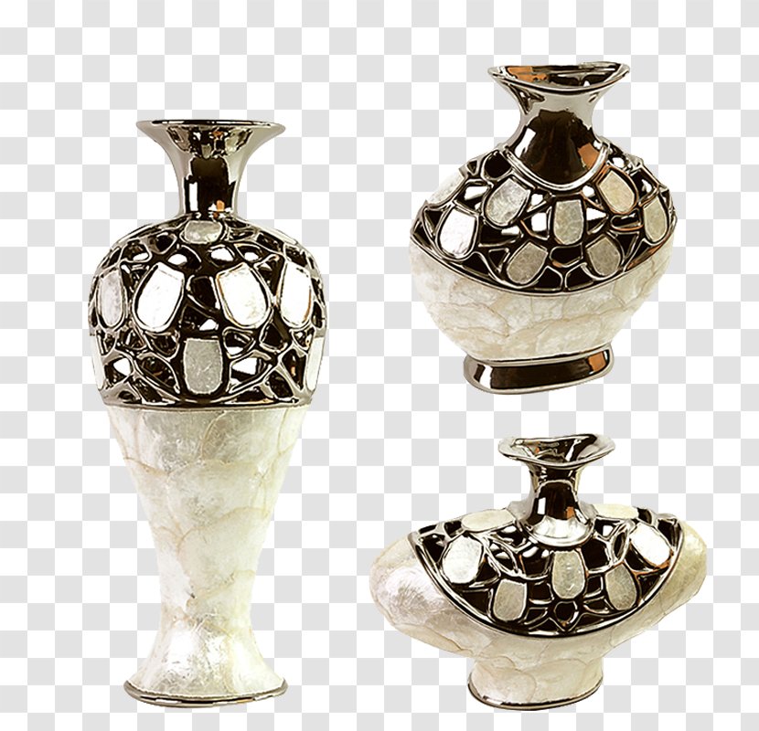 Vase Ceramic Decorative Arts - White - Retro Vintage Transparent PNG