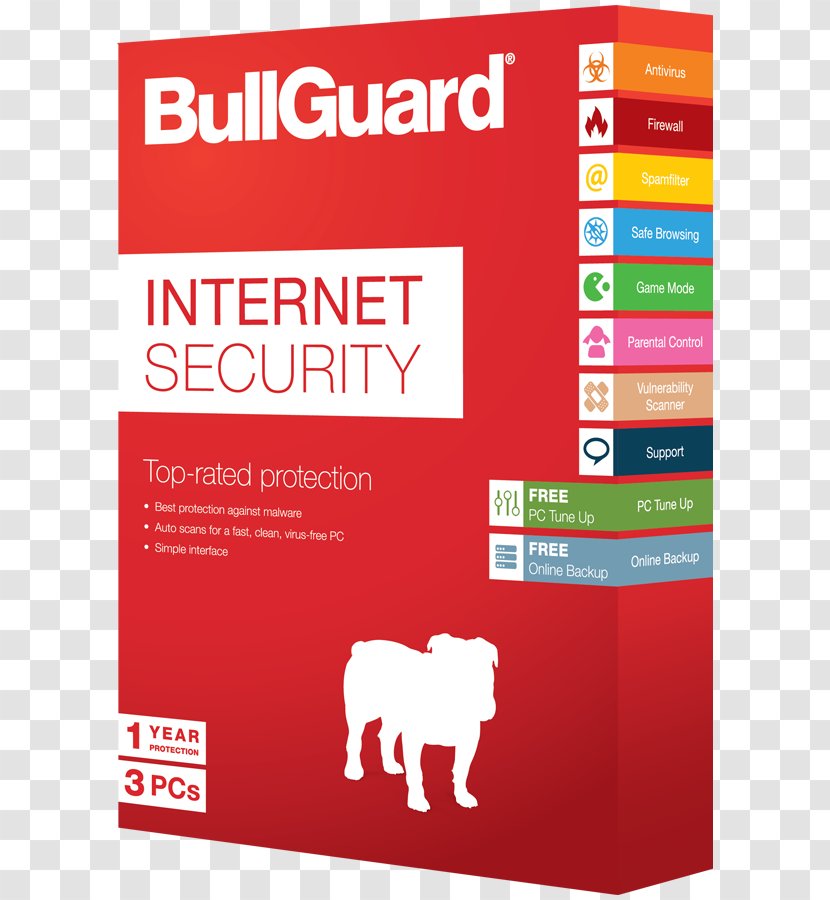 BullGuard Internet Security Computer Software - Malware Transparent PNG