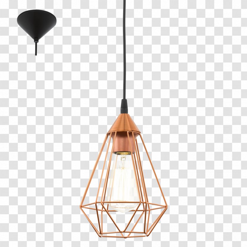 Light Fixture Edison Screw Chandelier Plafond - Metal - Copper Transparent PNG