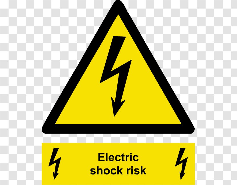 Hazard Electrical Injury Risk Safety Warning Sign - Label Transparent PNG