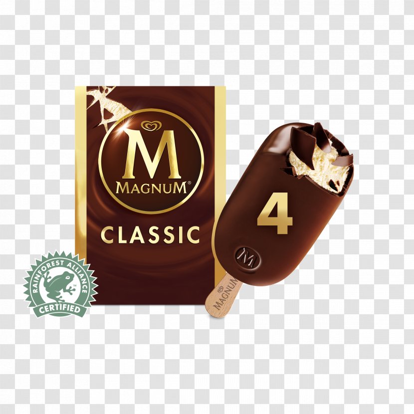Chocolate Ice Cream Magnum White Praline Transparent PNG