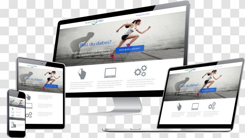 Website Development Responsive Web Design World Wide - Presence - Fitness Coach Transparent PNG
