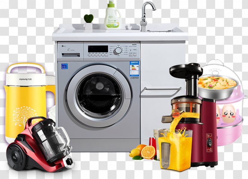 Washing Machine Home Appliance Computer File - Major - Digital Appliances Physical Products Transparent PNG