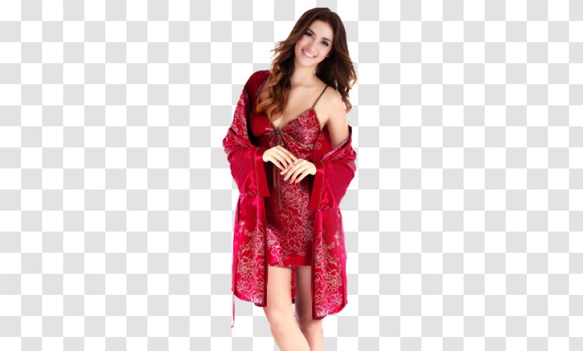 Robe Nightwear Nightgown Dress Peignoir - Tree Transparent PNG