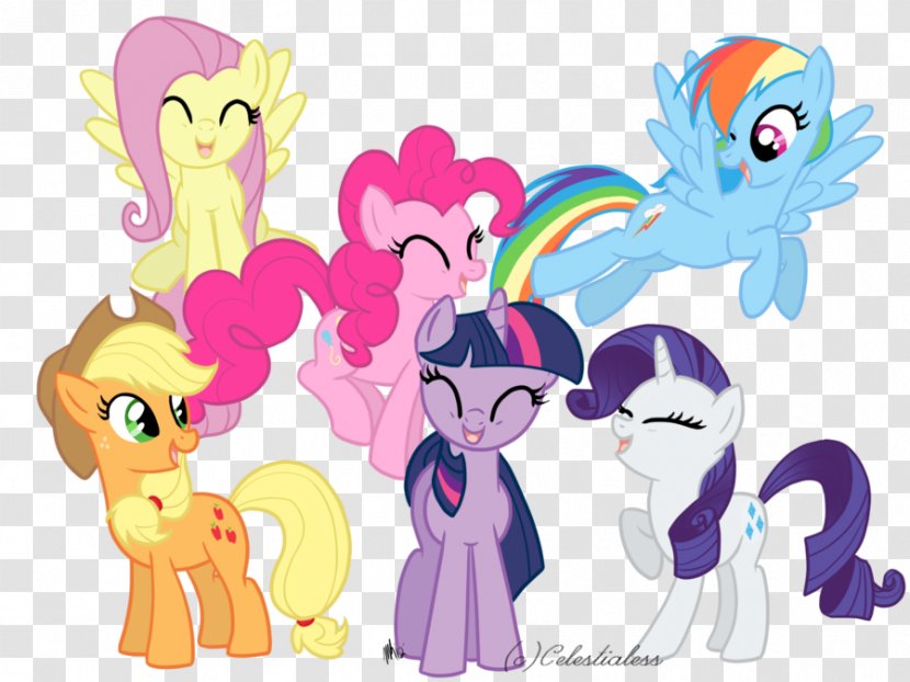 Rainbow Dash Applejack Pony Pinkie Pie Twilight Sparkle - Watercolor - My Little Transparent PNG