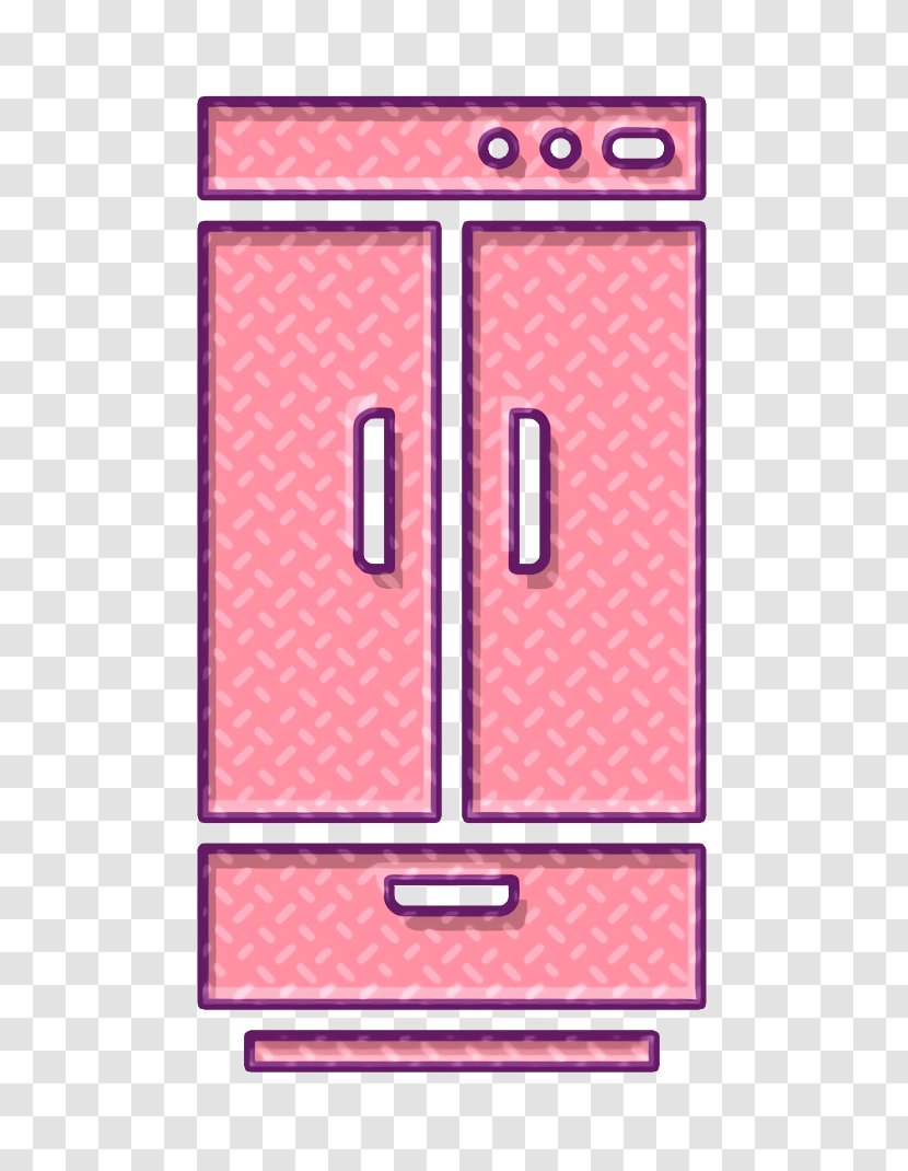 Appliance Icon Cold Electrical - Fridge - Pink Refrigerator Transparent PNG