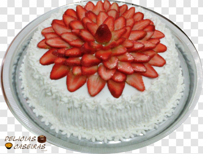 Bavarian Cream Mousse Cheesecake Fruitcake Pavlova - Buttercream - Strawberry Transparent PNG