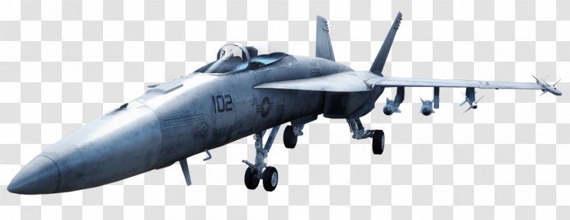Airplane Boeing F/A-18E/F Super Hornet McDonnell Douglas F/A-18 Battlefield 3 - Jet Aircraft Transparent PNG