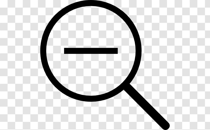Magnifying Glass - Black And White - User Interface Transparent PNG