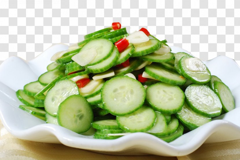 Pickled Cucumber Salad Vegetable Dish Transparent PNG