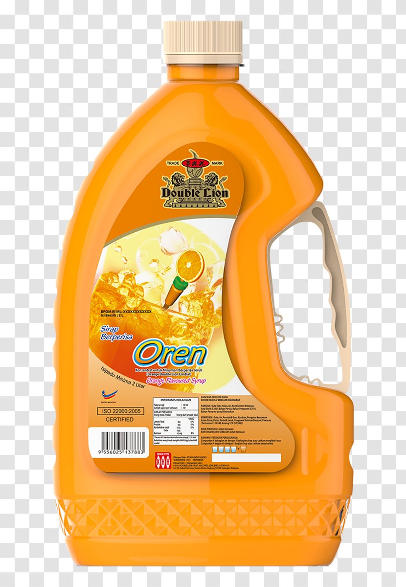 Squash Orange Drink Water Concentrate - Lion Brand - Lychee Juice Transparent PNG