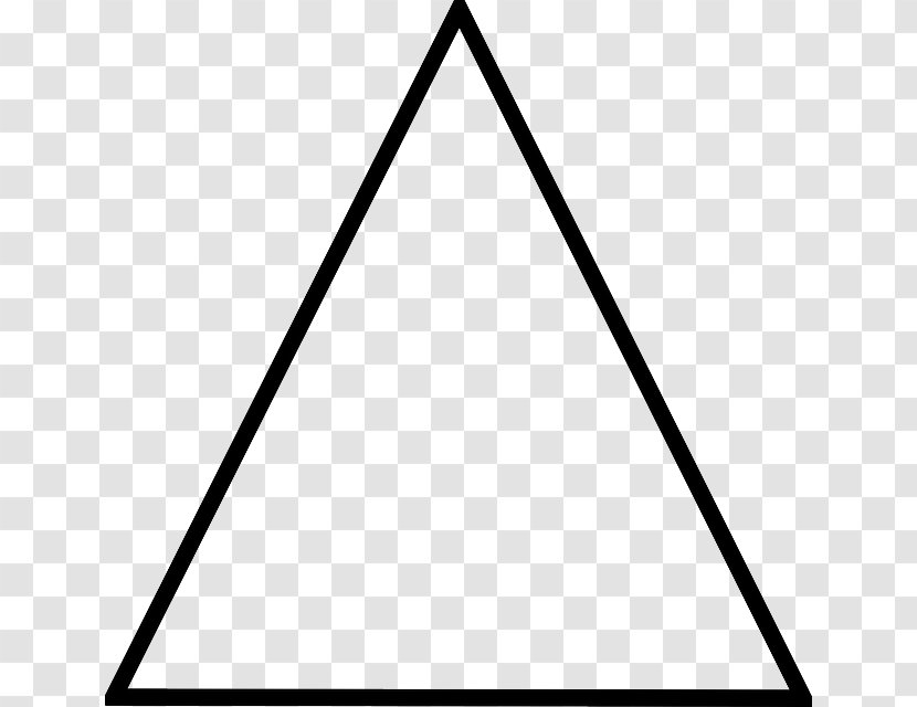 Equilateral Triangle - Symmetry - White Lines Transparent PNG