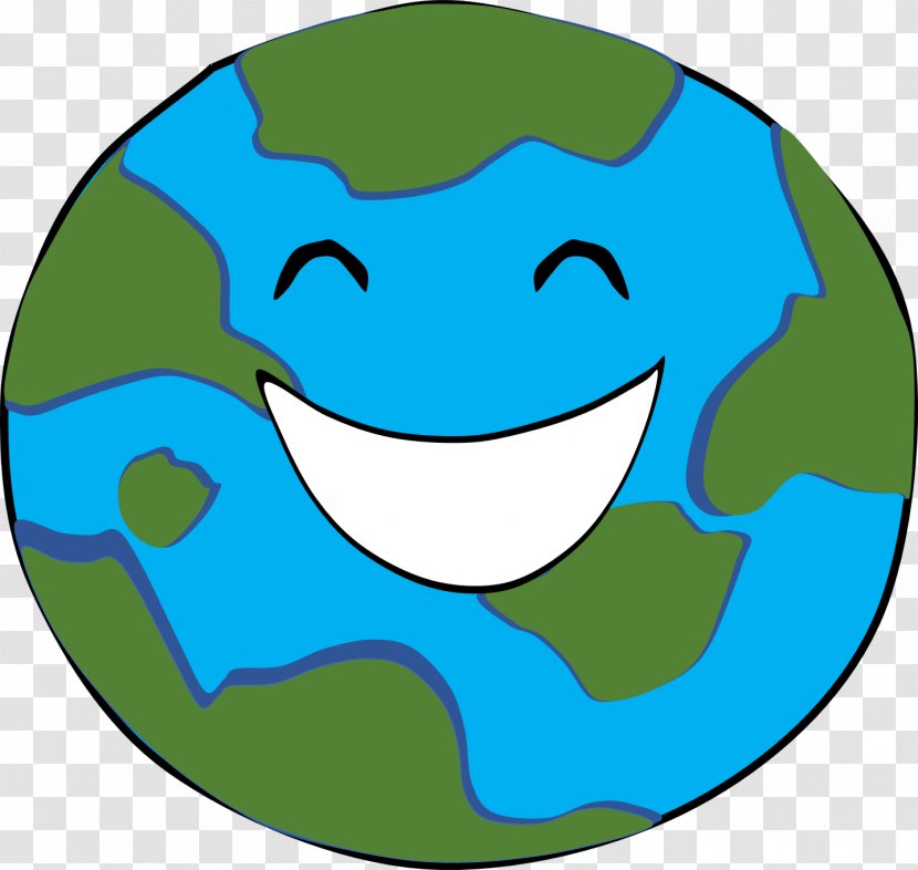 Earth Happiness Smile Clip Art - Vector Transparent PNG