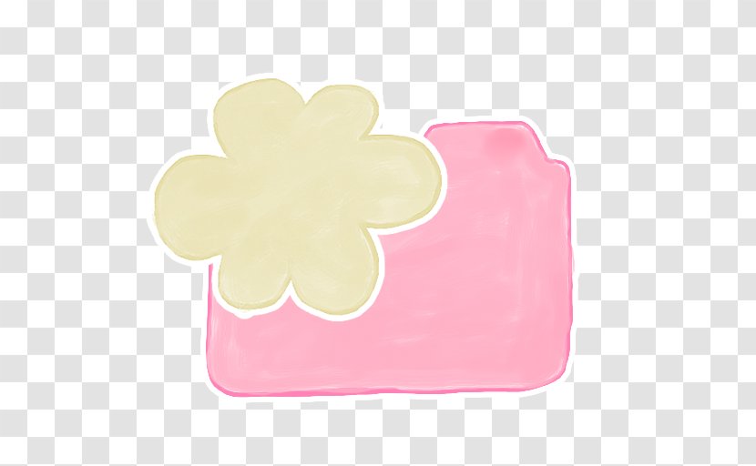 Pink Petal Rectangle - Folder Candy Cloud Transparent PNG