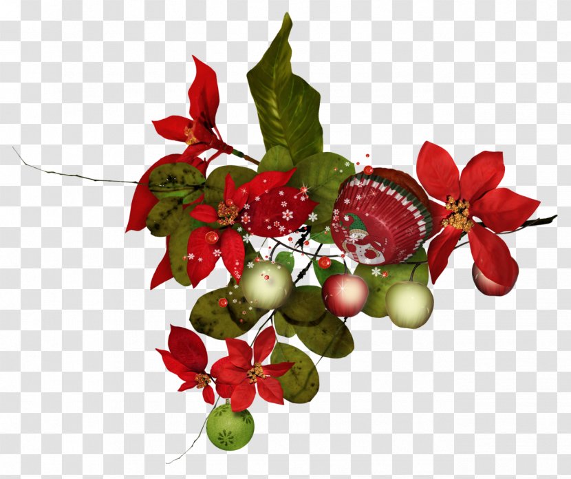 Christmas Floral Design Wreath Clip Art - Food - Element Transparent PNG