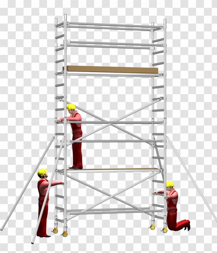 Scaffolding Aluminium Ladder Construction Truss - Formwork Transparent PNG