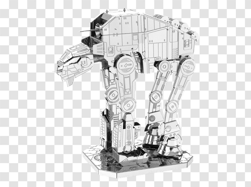 Kylo Ren R2-D2 Metal Star Wars AT-ST - Black And White - Freight Train Transparent PNG
