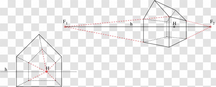 Triangle Vanishing Point Geometry Graphical Projection Transparent PNG