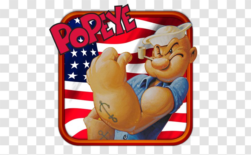 Popeye The Sailor Olive Oyl Bluto Aptoide - Finger - Android Transparent PNG