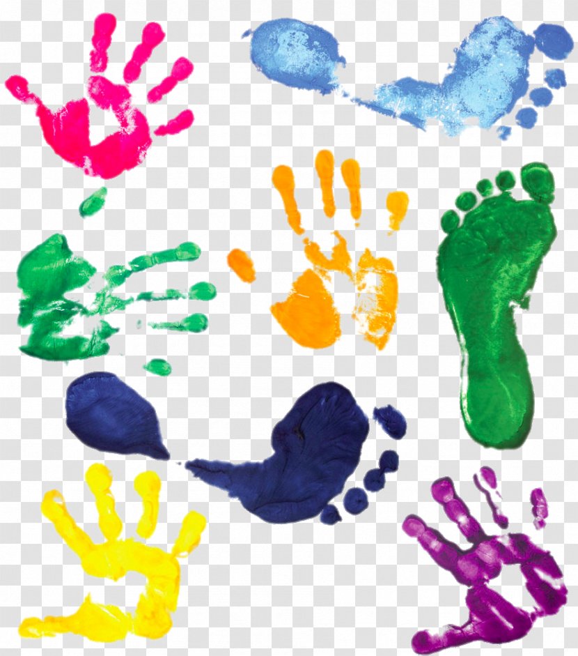 Watercolor Painting Mudra - Ink Footprints Transparent PNG