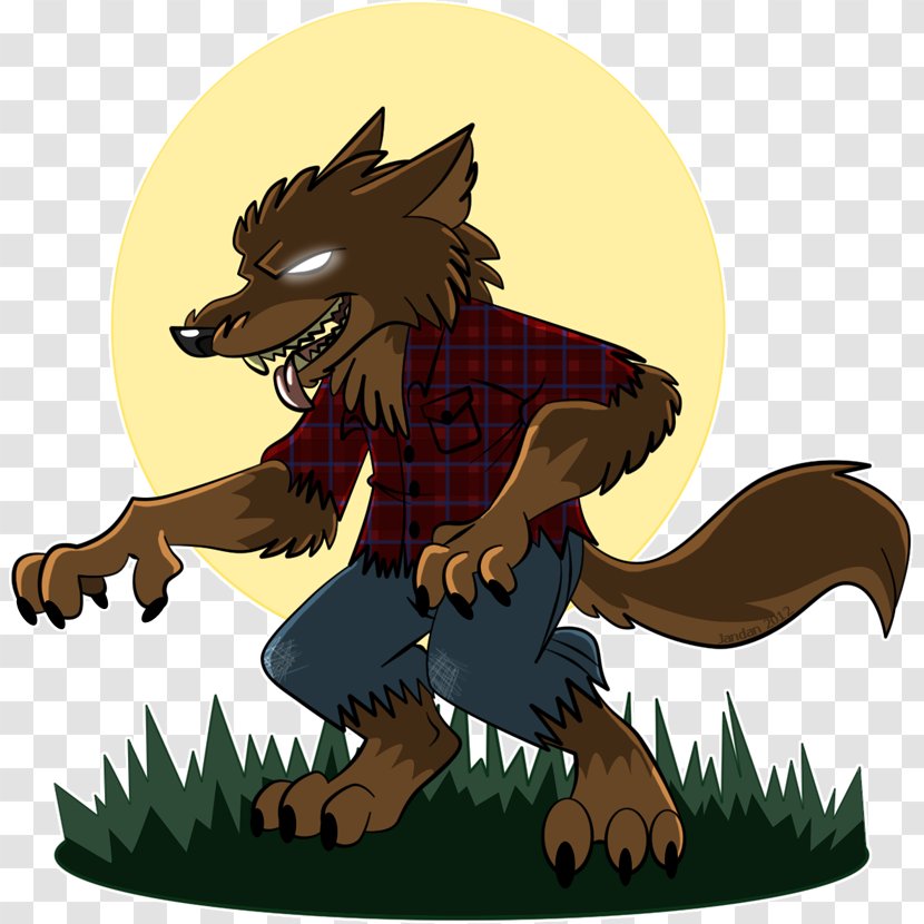 Werewolf Drawing Cartoon Clip Art - Mammal - Cliparts Transparent PNG