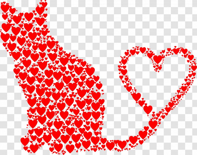 Heart Cat Clip Art - Tree Transparent PNG