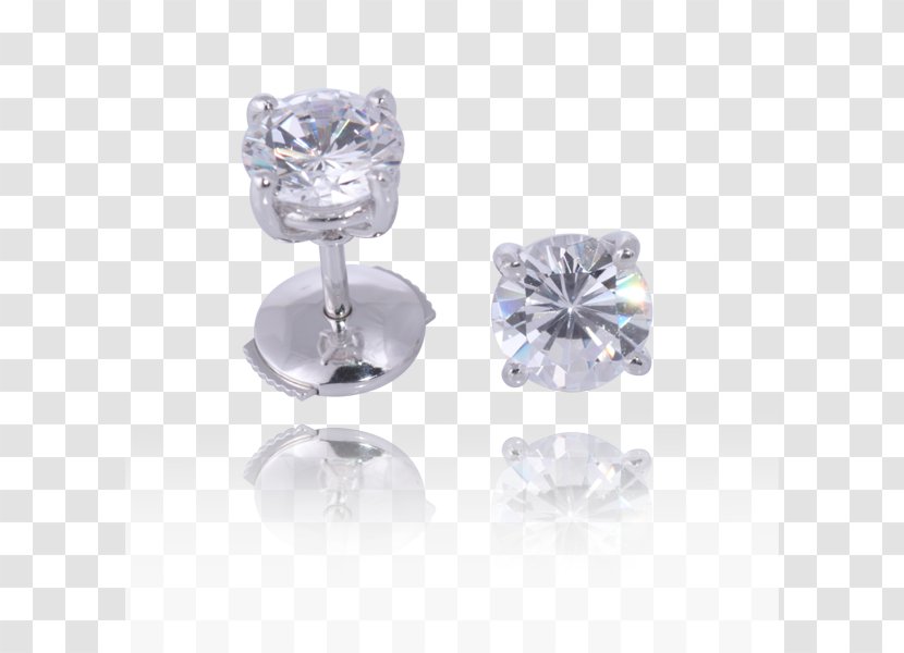 Earring Silver Body Jewellery Crystal - Jewelry Making Transparent PNG