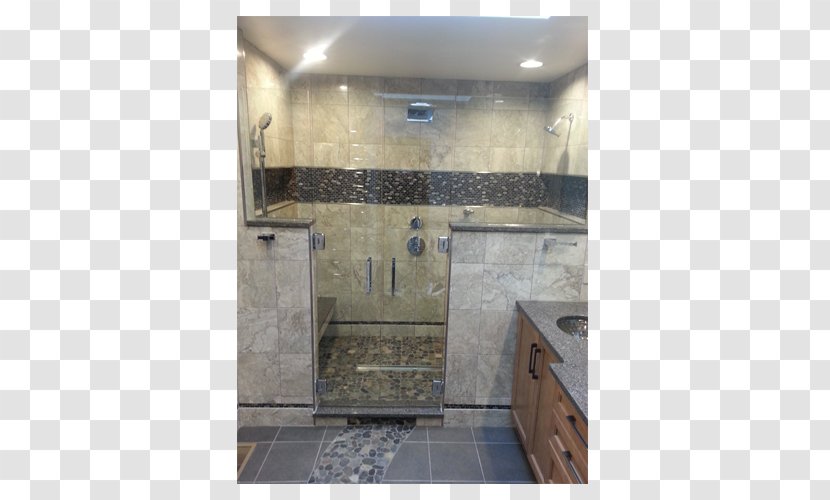 Plumbing Fixtures Bathroom Glass Shower Tile - Foggy Transparent PNG