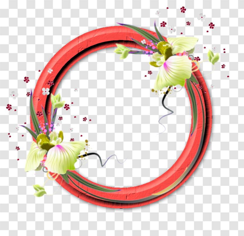 Floral Design Pink M Line Font Transparent PNG
