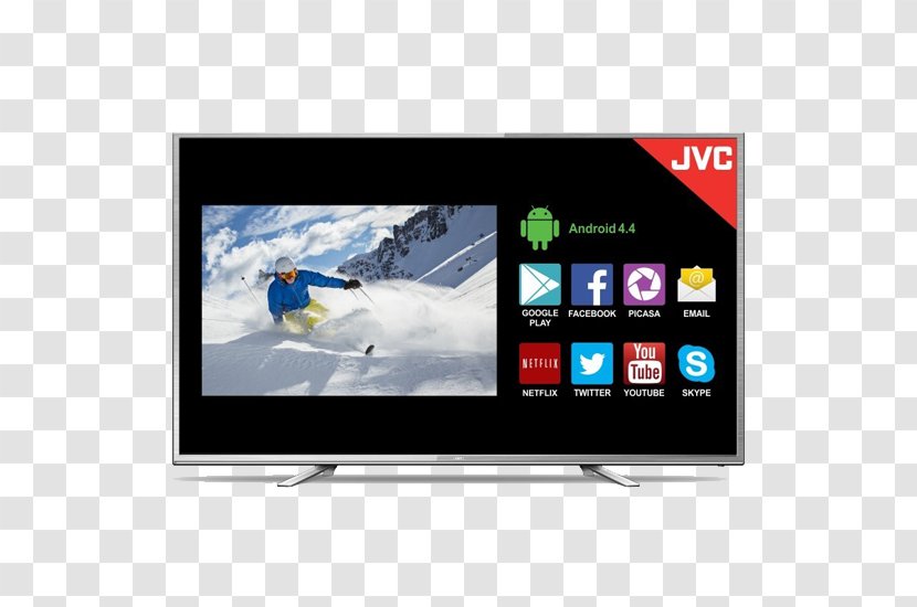 LED-backlit LCD Smart TV 1080p High-definition Television Electronics - Computer Monitor - Jvc Transparent PNG
