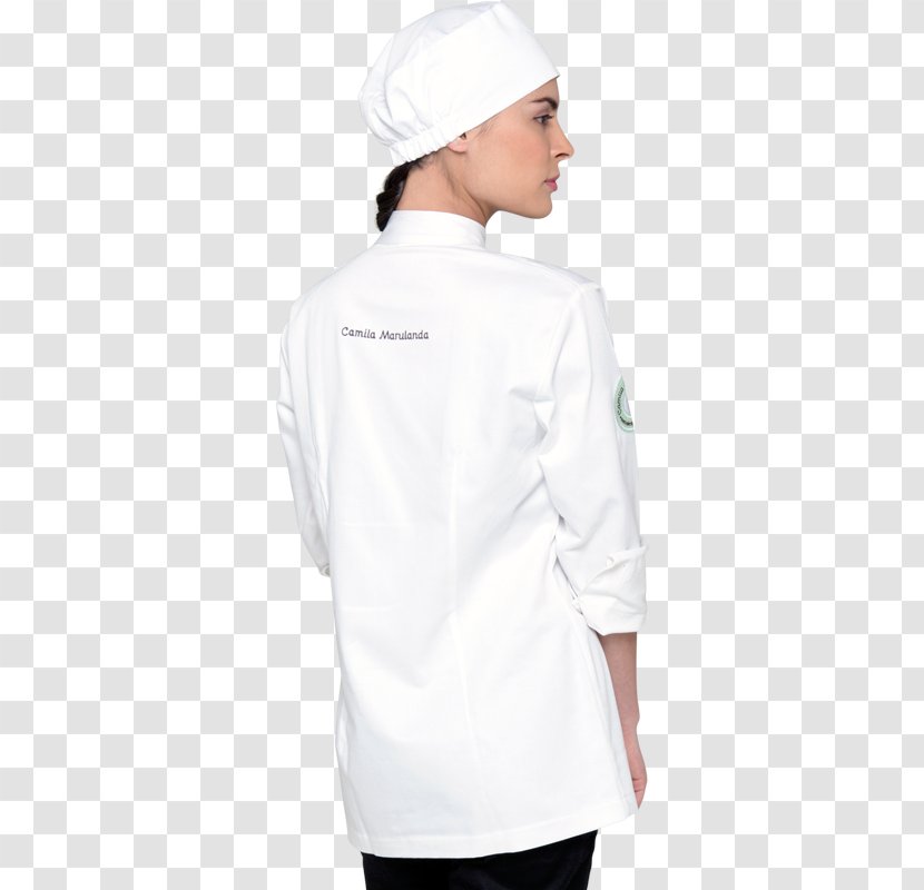Chef's Uniform Sleeve Collar Jacket Blouse - Cook - Chef Transparent PNG