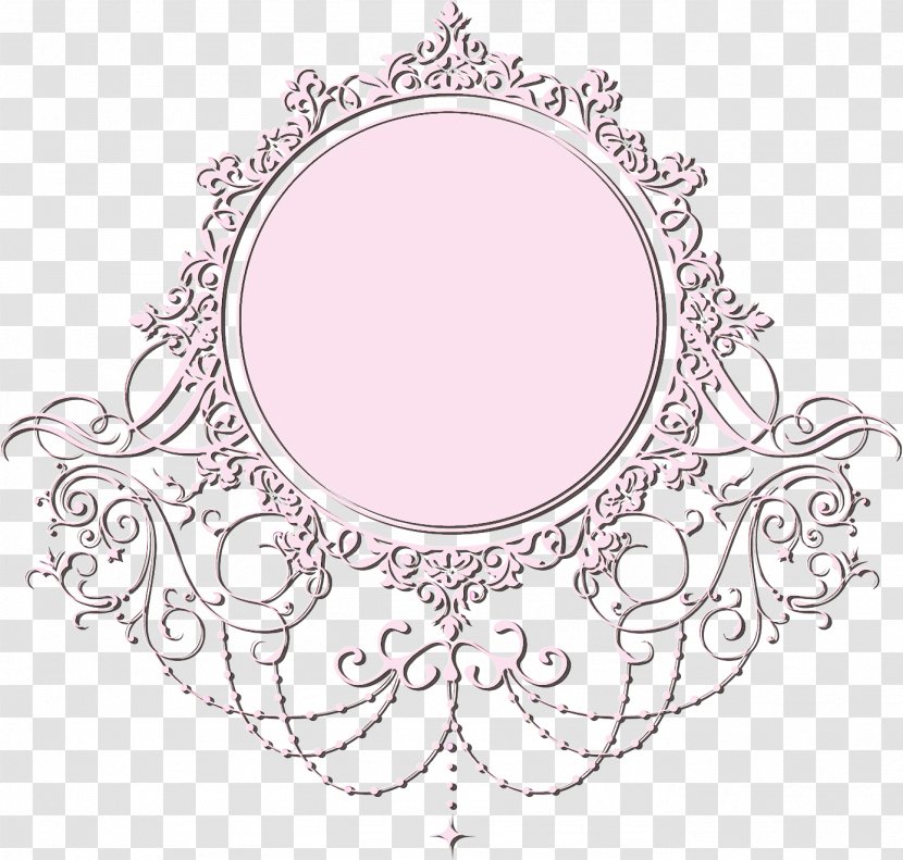 Floral Ornament - Pink - Tableware Linens Transparent PNG