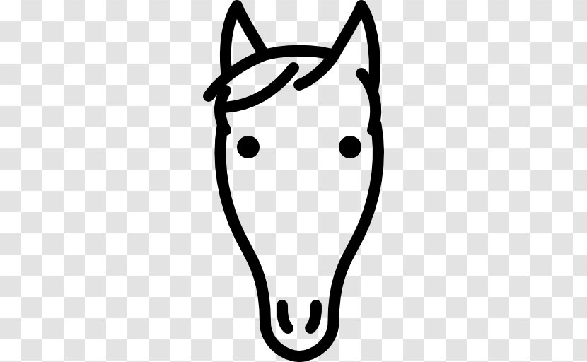 Black And White Smile - Equestrian Transparent PNG