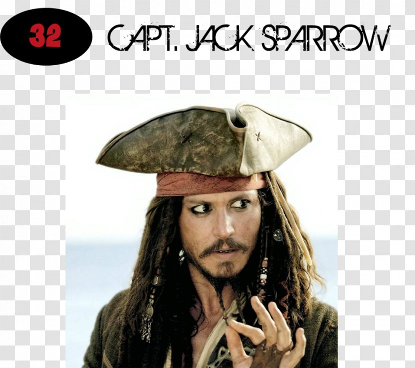 Jack Sparrow Pirates Of The Caribbean: Curse Black Pearl Johnny Depp YouTube - Cap Transparent PNG