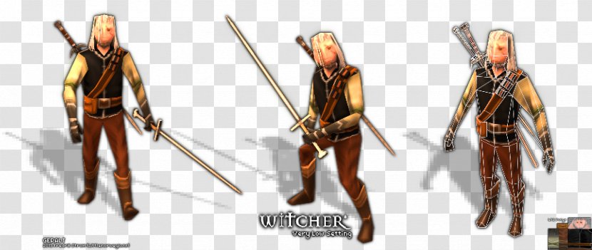 The Witcher 3: Wild Hunt Geralt Of Rivia Low Poly Video Games - Fictional Character - Male Transparent PNG