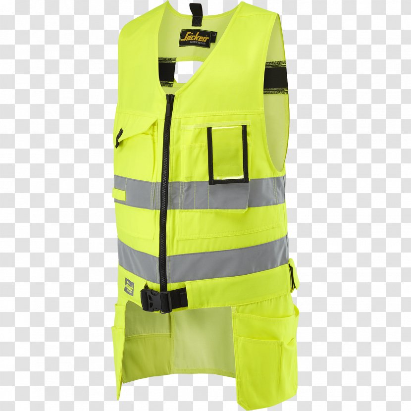 Gilets High-visibility Clothing Snickers Workwear Transparent PNG