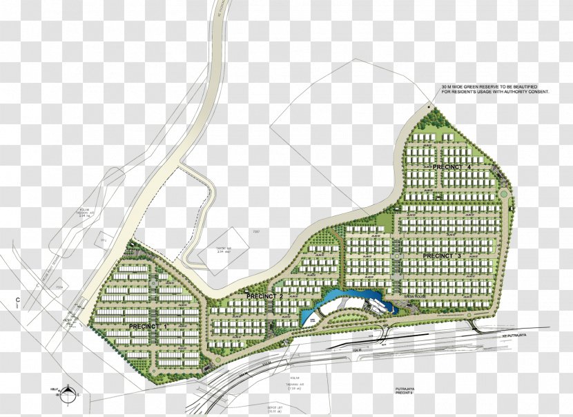 Putrajaya Garden Residence Site Plan Project - Commercial Design Transparent PNG