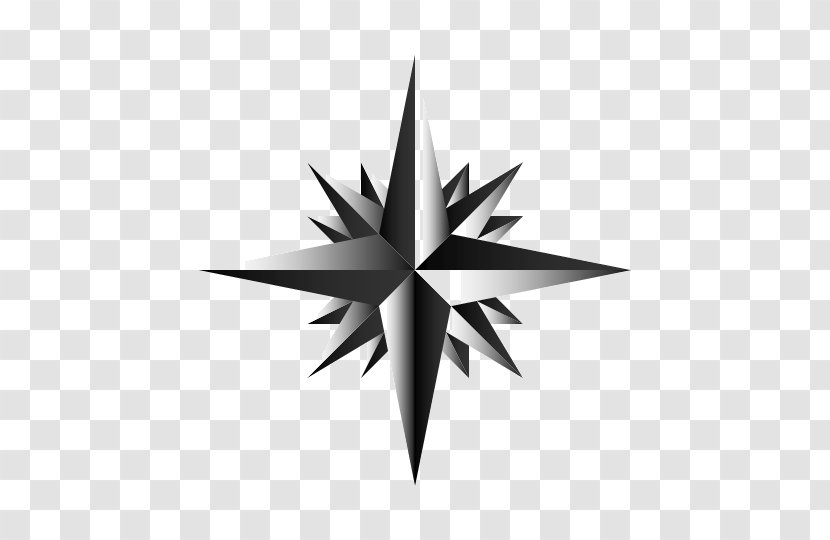 Clip Art Compass Rose Vector Graphics - Plant - Simple Transparent PNG