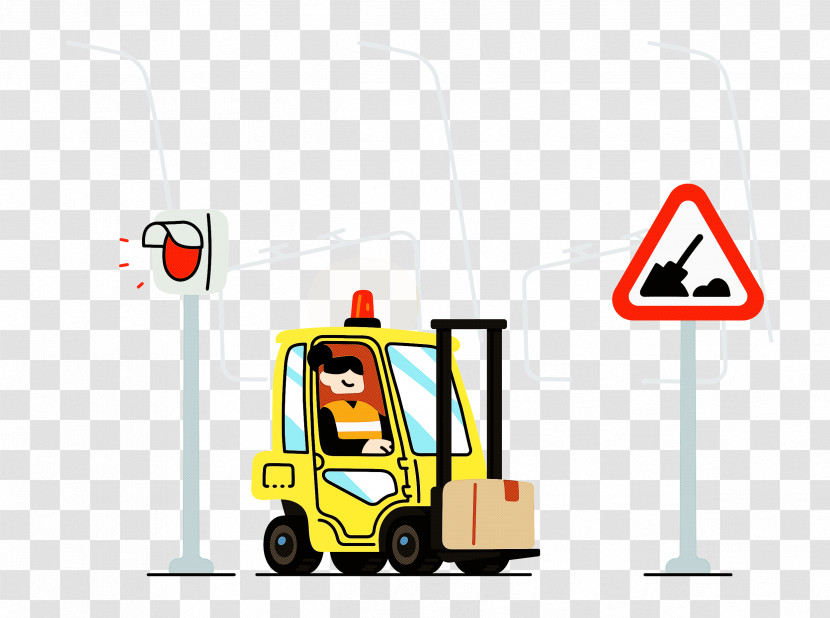 Road Works Transparent PNG