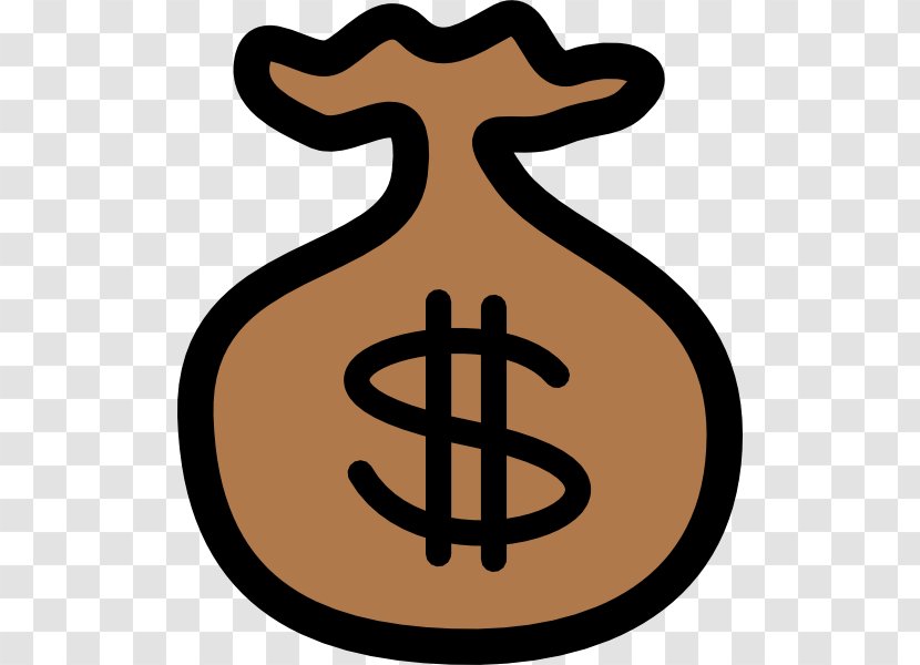 Money Bag Dollar Sign Currency Symbol Clip Art - Finance - Vector Transparent PNG