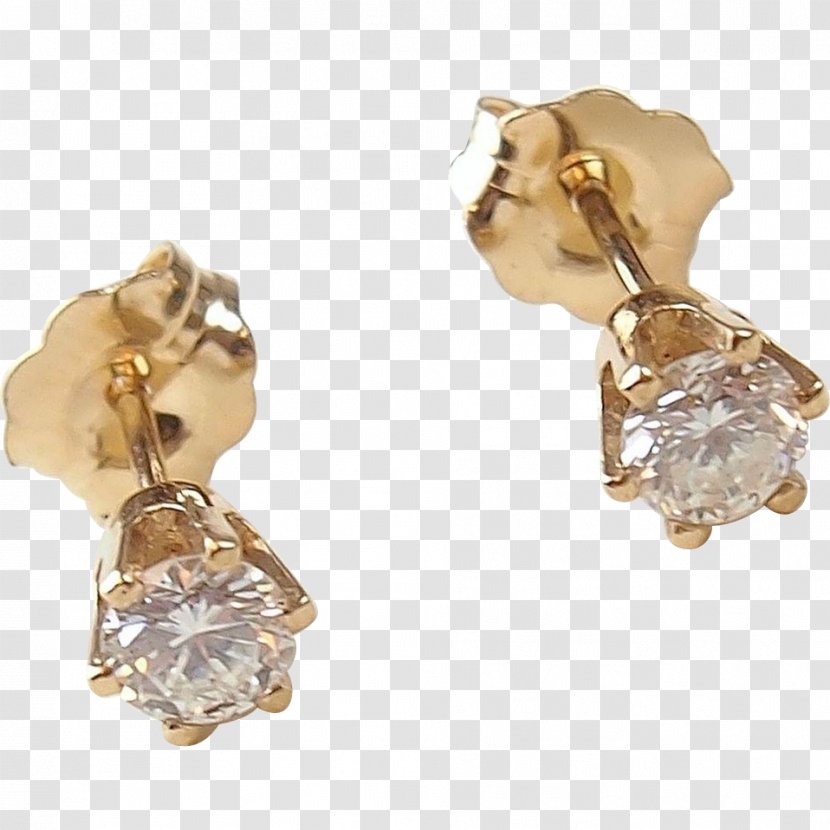 Earring Body Jewellery Gold Diamond - Halo Transparent PNG