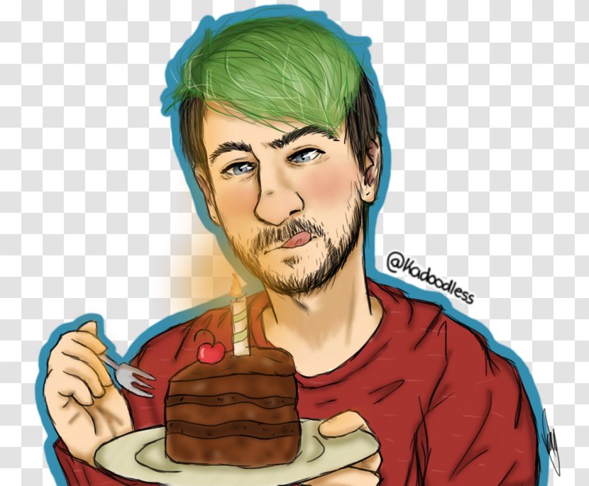 Jacksepticeye Cookie Cake Moustache - Face Transparent PNG