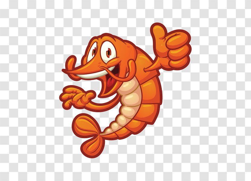 Cartoon Royalty-free Shrimp - Drawing - Shrimps Transparent PNG