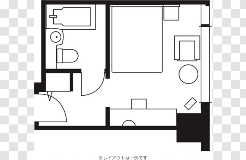 Architecture Floor Plan Furniture - Black - Design Transparent PNG
