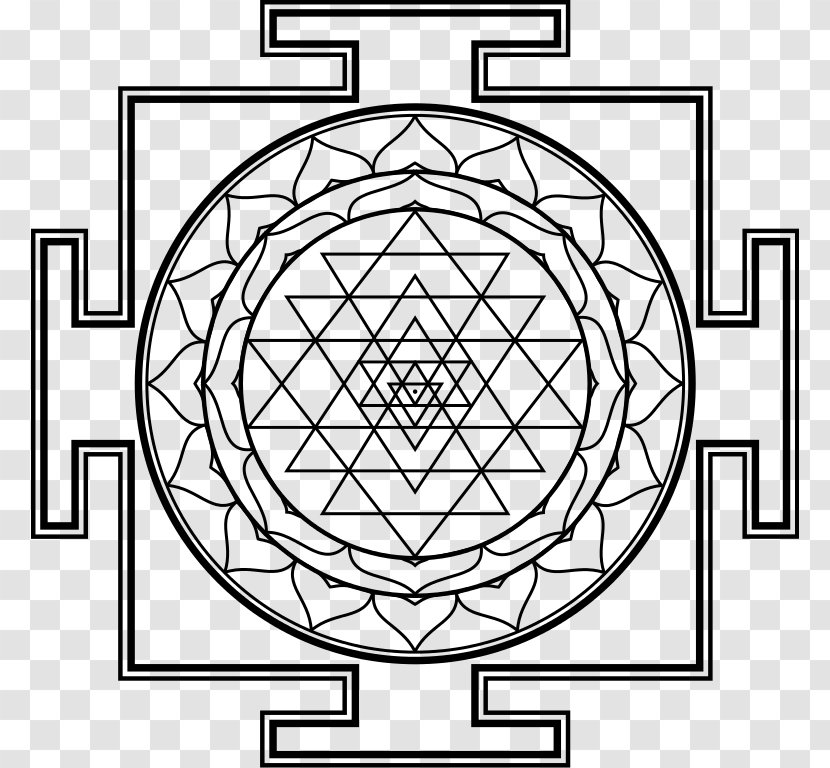 Sri Yantra Shiva Mandala - Chakra Symbols Transparent PNG