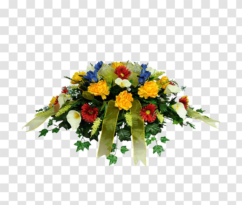 Floral Design Yellow Flower Bouquet Red - Flowerpot - Full Length Sunflower Bud Transparent PNG