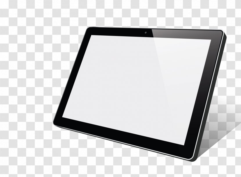 IPad 3 Download - Black And White - Vector Tablet PC Transparent PNG