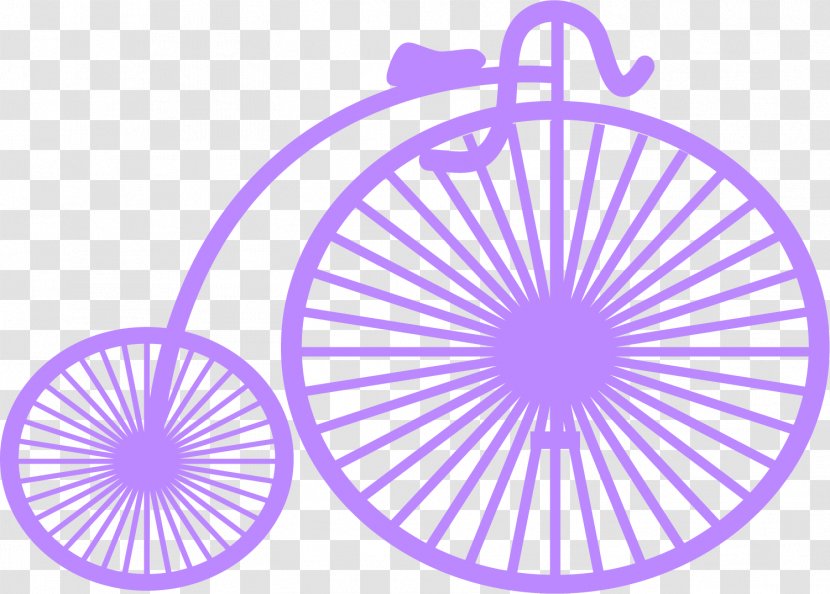 Wedding Invitation Bicycle Cycling Clip Art - Creative Purple Bike Transparent PNG