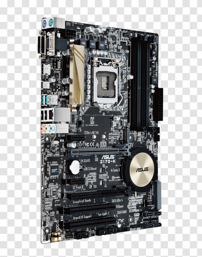 Z170 Premium Motherboard Z170-DELUXE LGA 1151 ASUS Intel - Computer Component Transparent PNG